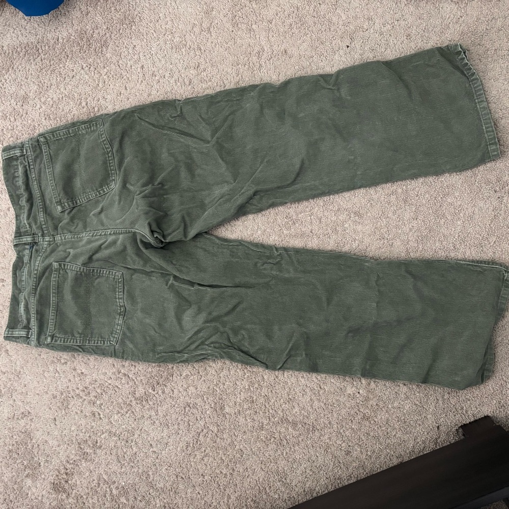 Men's Green Corduroy Pants